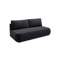 SOFA Antonio 3 Sitzplätze Schwarz - Schwarz, Holz (210/82/106cm) - Petits-meubles