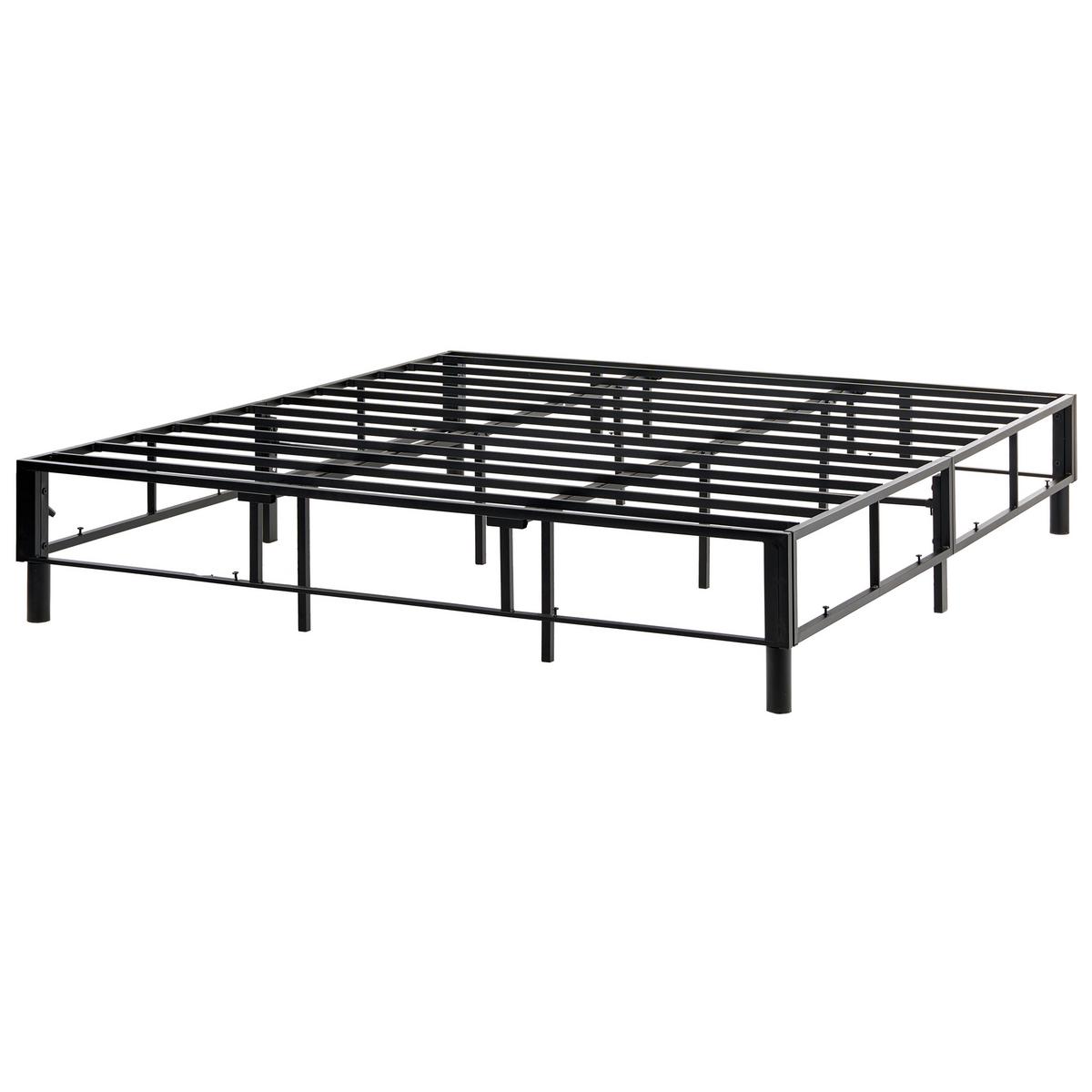 BOXSPRINGBETT ohne Kopfteil 180/200 cm Stoff Hellgrau Countess - Hellgrau, Textil (180/200cm) - Beliani