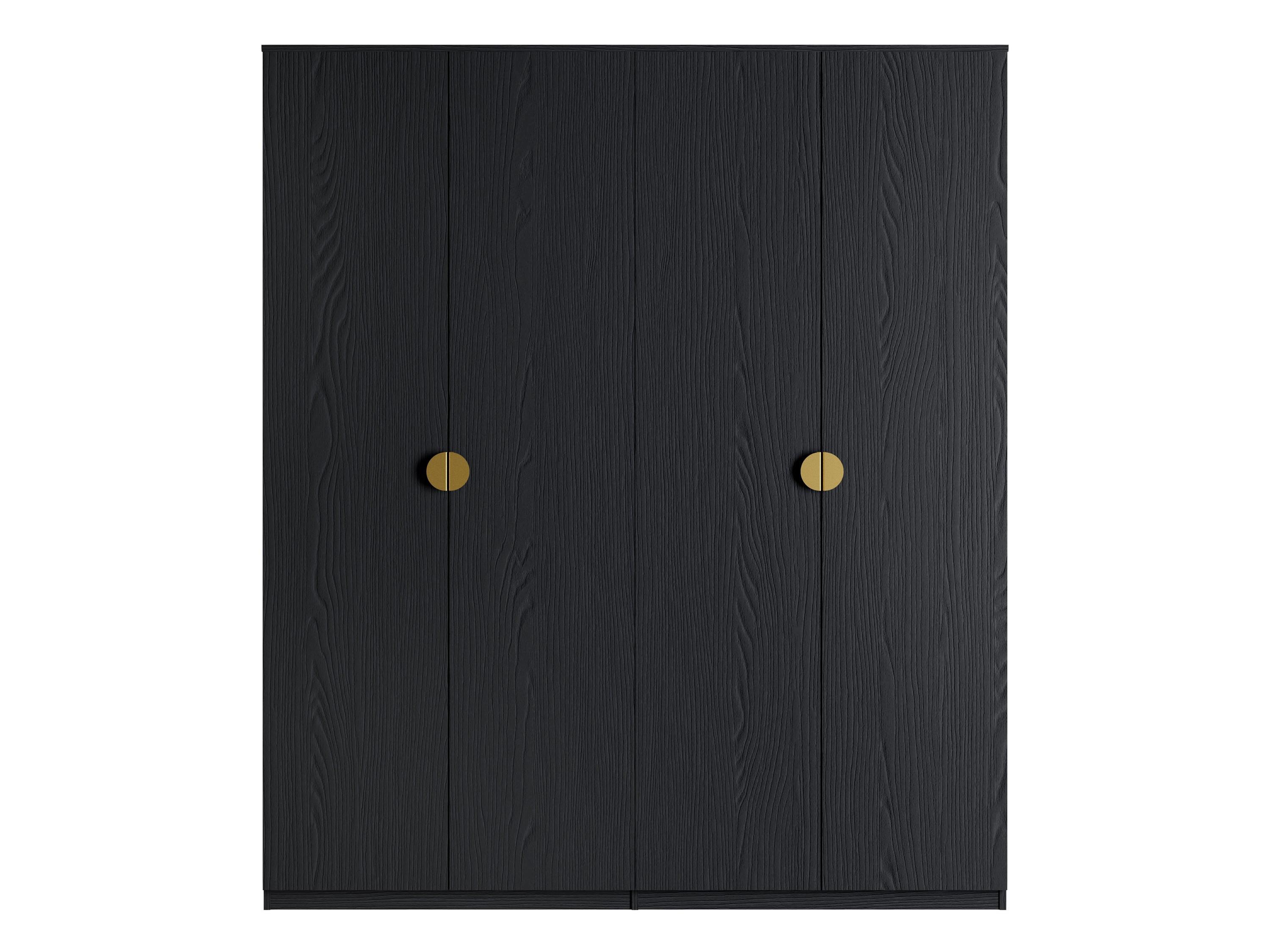 DREHTÜRENSCHRANK FRAYN 179,4/209,1/58,5cm 4-türig Graphit - Graphitfarben, Holzwerkstoff (179.4/209.1/58.5cm) - MASSENO