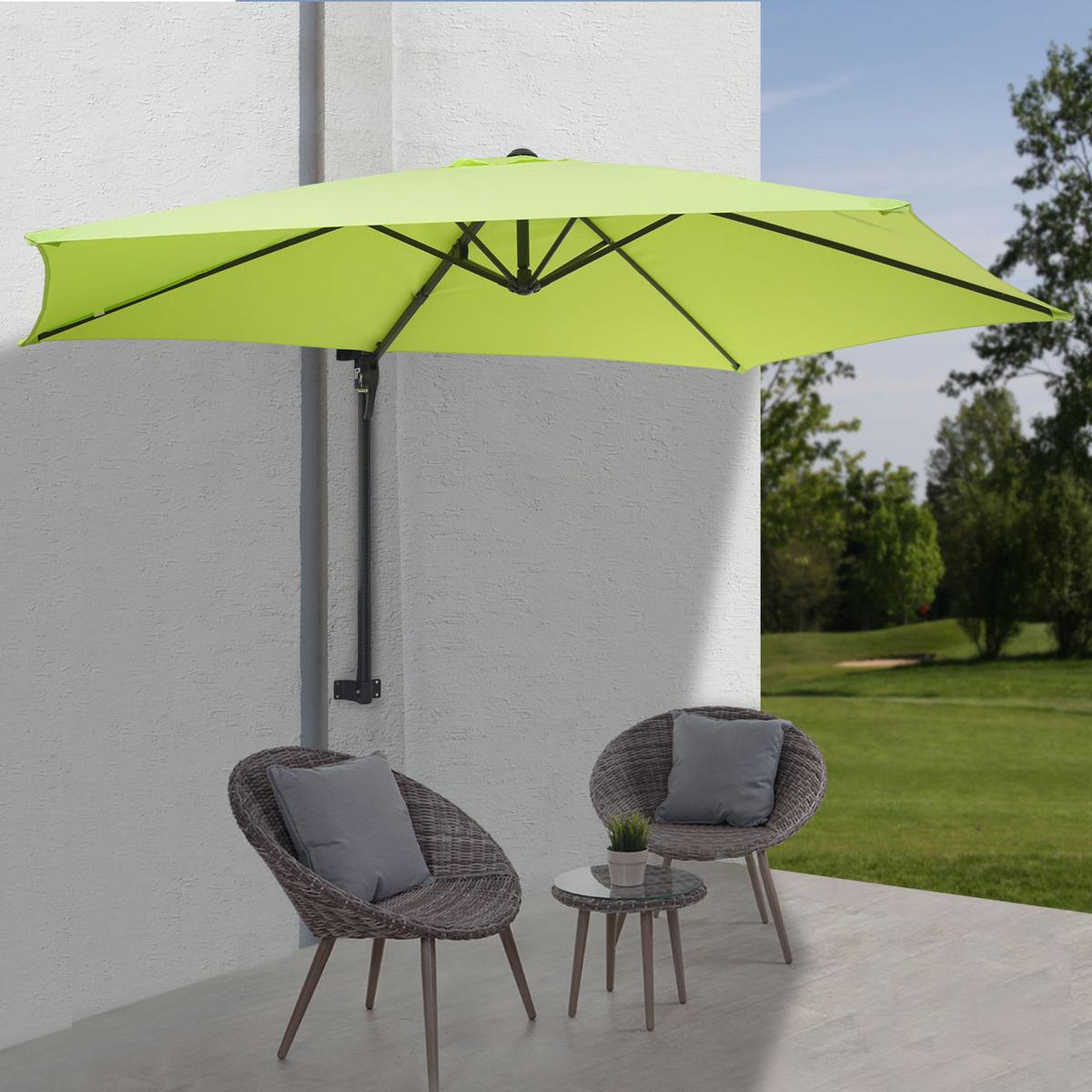 WANDSCHIRM Hellgrün - Hellgrün, Textil (300/280cm) - MCW