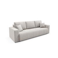 SCHLAFSOFA Augusto - Hellgrau, Holzwerkstoff/Textil (244/82/102cm) - Fun Möbel