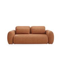 SOFA Carmela 3 Sitzplätze Orange - Orange, Holz (266/95/121cm) - Petits-meubles