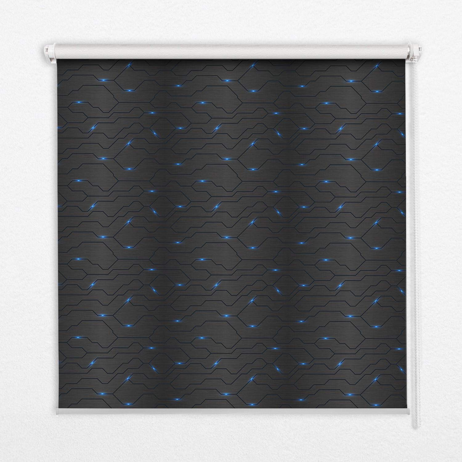 INNENROLLO - Fensterrollo - Rollo - 100x140 cm - Technologie - Schwarz, Kunststoff (100/140/0.5cm) - TULUP