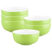 MÜSLISCHALEN Liberty Pure Colors Lime Green ø 15 cm 6er Set - Grün, Keramik (15cm) - Seltmann Weiden