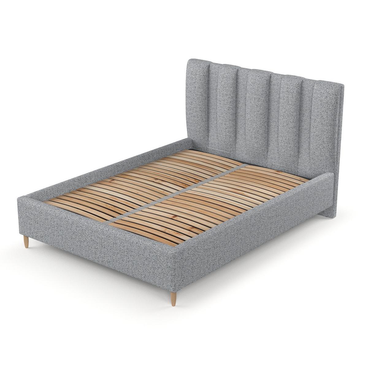 POLSTERBETT Loom 180/200 cm Grau im Riva Stoff - Naturfarben/Grau, Holz/Holzwerkstoff (180/200cm) - AltaBeds