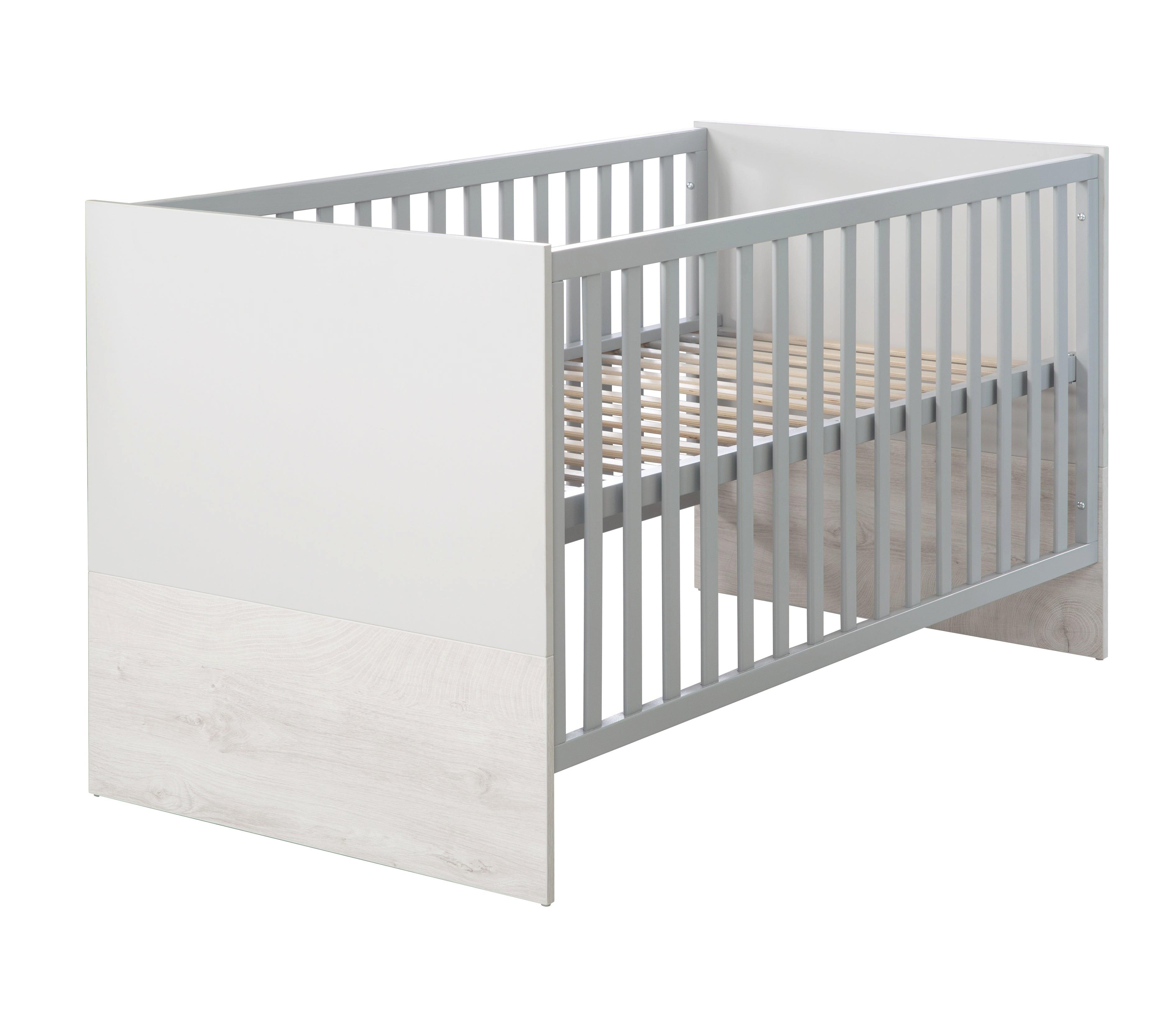 BABYBETT Maren 2 70 x 140 cm - Hellgrau, Holzwerkstoff (70/140cm) - Roba