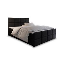 BOXBETT ARIEL 160x200 cm mit Matratze und Topper - Schwarz - Schwarz, Holz (160/200cm) - MASSENO