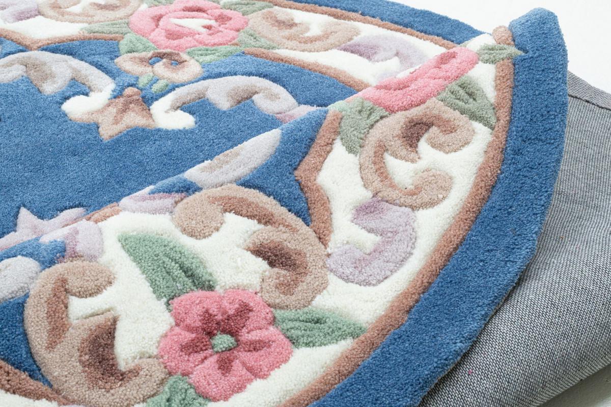 HANDTUFTTEPPICH Ming 120x170 cm - Blau, Textil (120/170cm) - THEKO