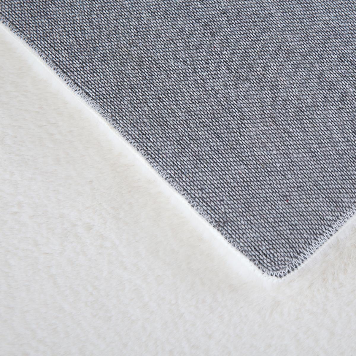KURZFLORTEPPICH Waschbar NECKAR, einfarbig, aus Polyester, Creme, Ø 120 cm - Beige, Textil (120/120cm) - KADIMA DESIGN