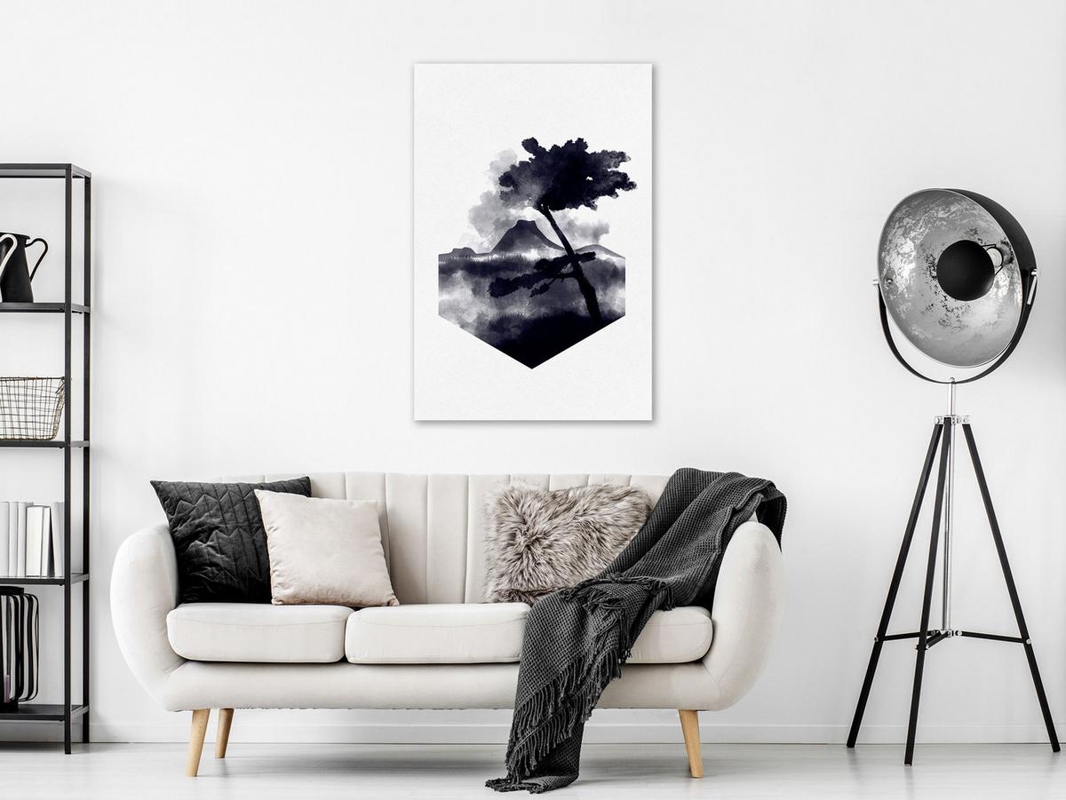 KUNSTDRUCK Schwarz-Weiß 40/60 cm - Schwarz, Textil (40/60cm) - KUNSTLOFT