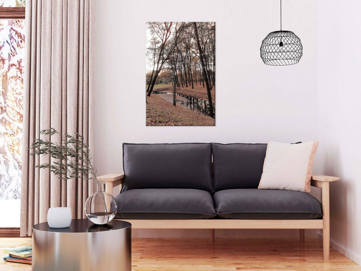 KUNSTDRUCK Braun 80/120 cm - Braun/Grau, Textil (80/120cm) - KUNSTLOFT