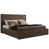 POLSTERBETT CORIVO CLASSIC 180/200 - Braun Velvet - Schaum-Matratze - Braun, Textil (180/200cm) - MKS