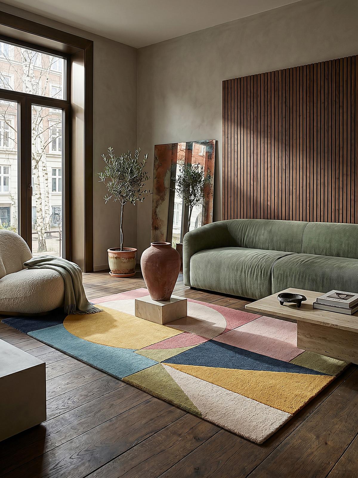 WOLLTEPPICH DEBEN, geometrisch, Strahlend-Bunt, 200 x 290 cm - Multicolor, Textil (290/200cm) - KADIMA DESIGN
