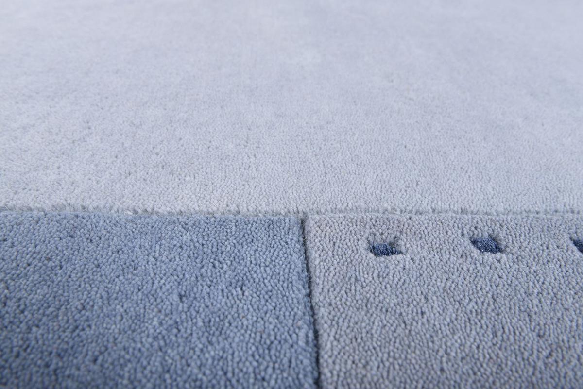 HANDTUFTTEPPICH Royal Ganges 160x230 cm - Hellblau, Textil (160/230cm) - THEKO