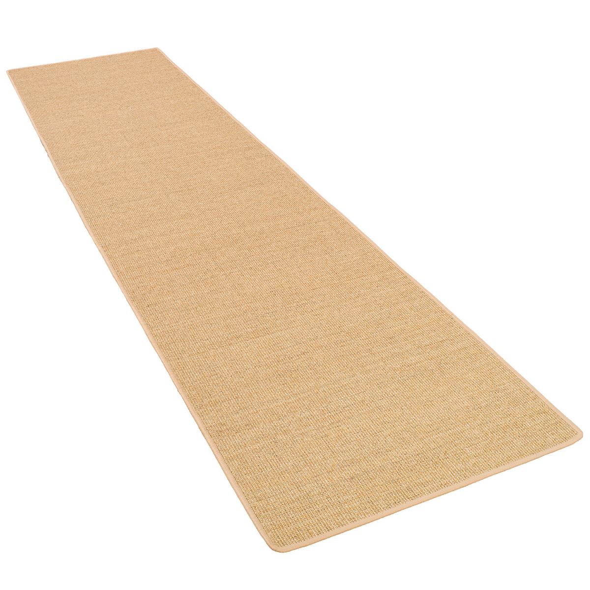SISAL NATUR LÄUFER TEPPICH - Nussbaumfarben, Textil (80/400cm) - Snapstyle