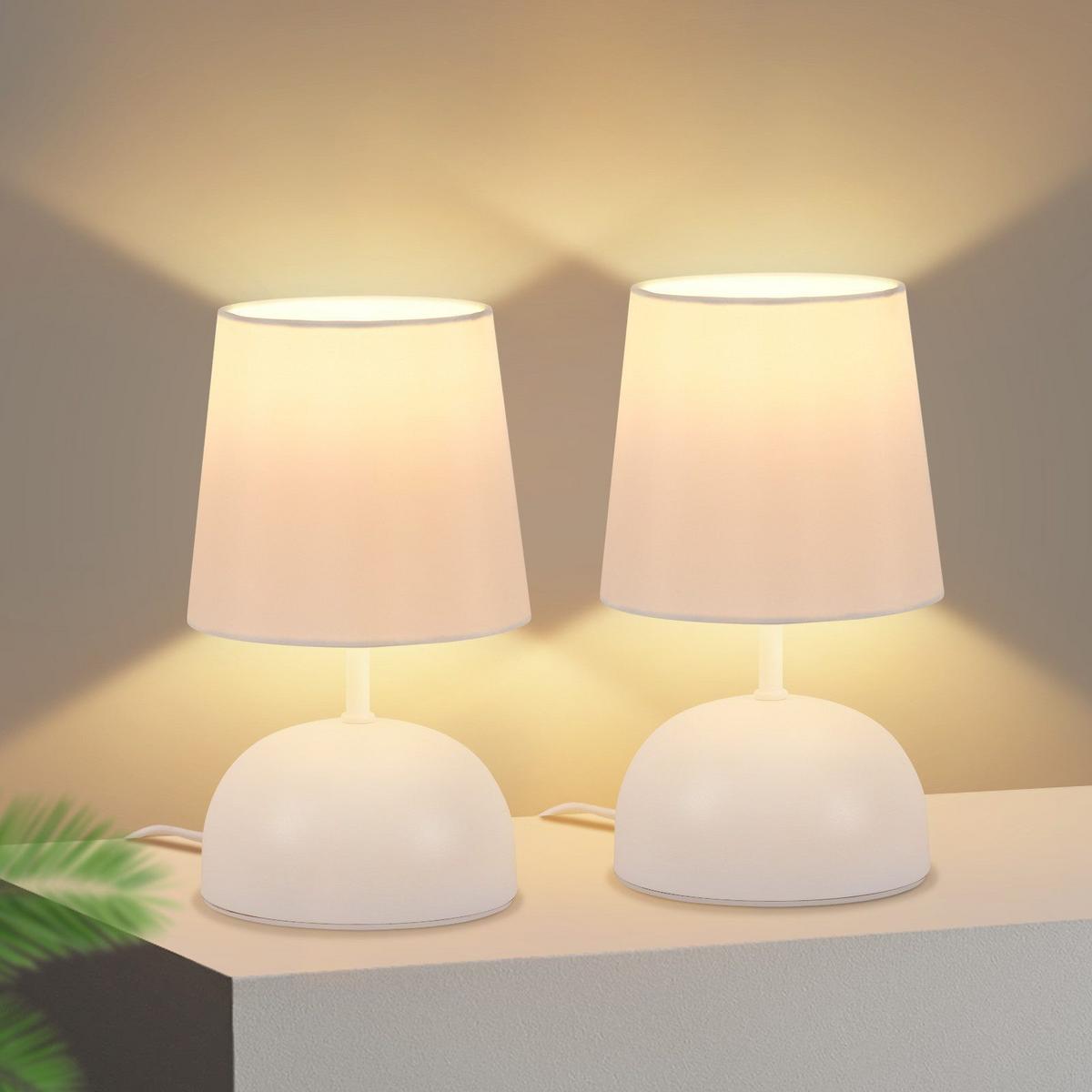 TISCHLAMPE Darius 14/14/24.5 cm - Weiß, Metall (14/14/24.5cm) - ZMH