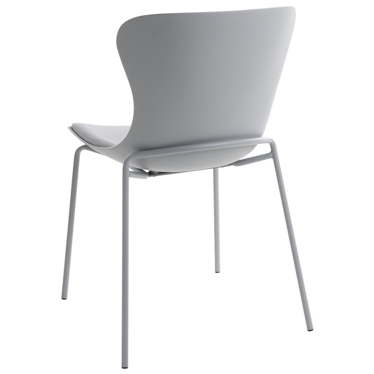 ESSZIMMERSTUHL 2er-Set Grau Pitsburg - Grau, Kunststoff (49/84/52cm) - Beliani
