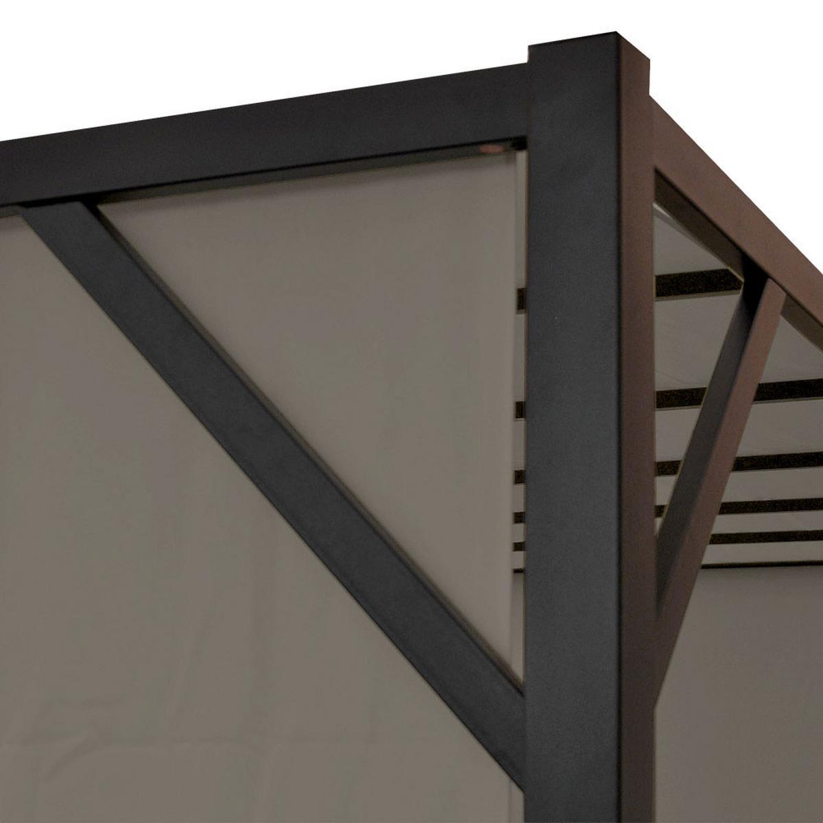 PERGOLA BEJA taupe - Taupe, Metall (305/212/305cm) - MCW