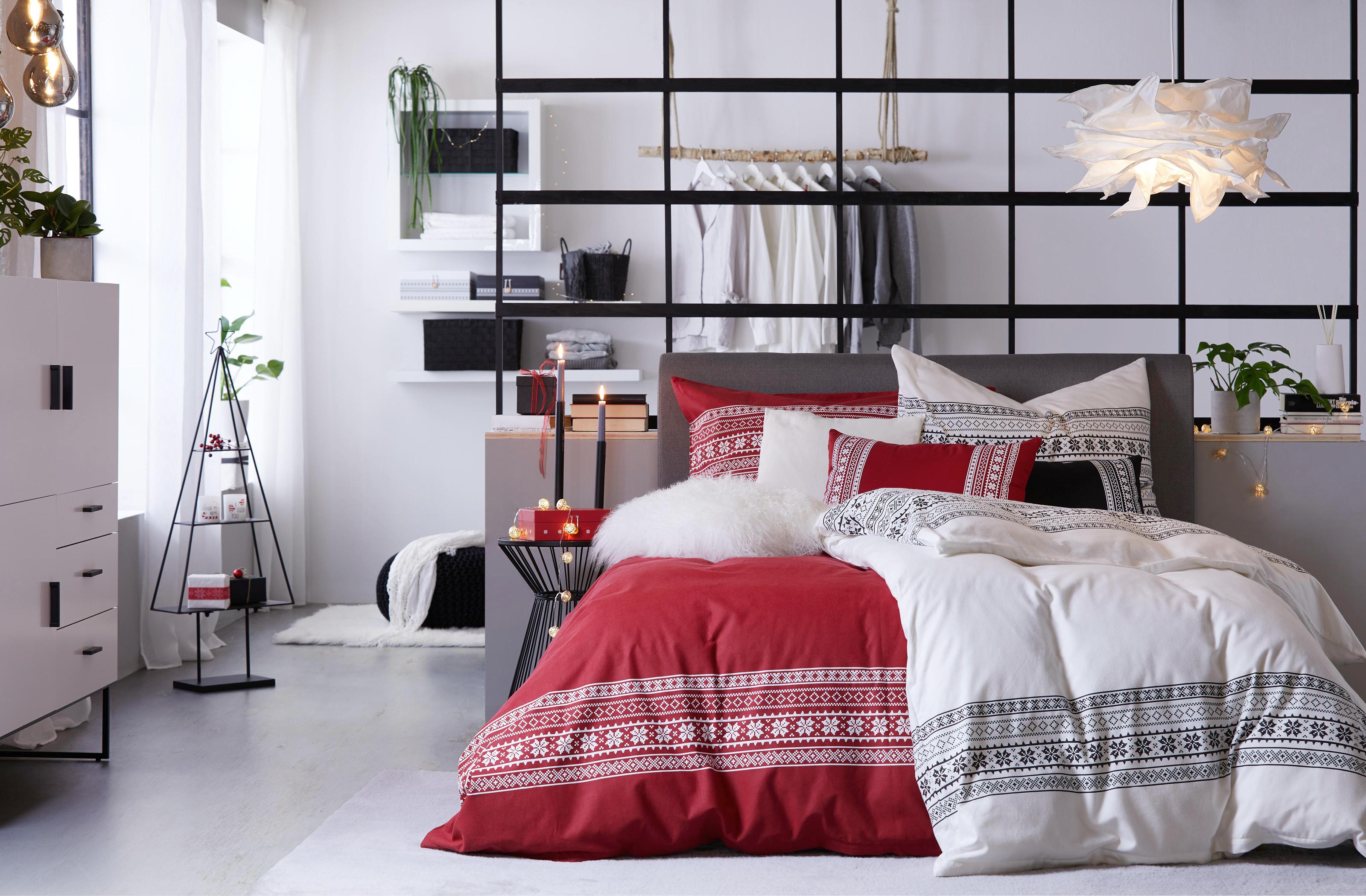 Sypialnia scandi winter