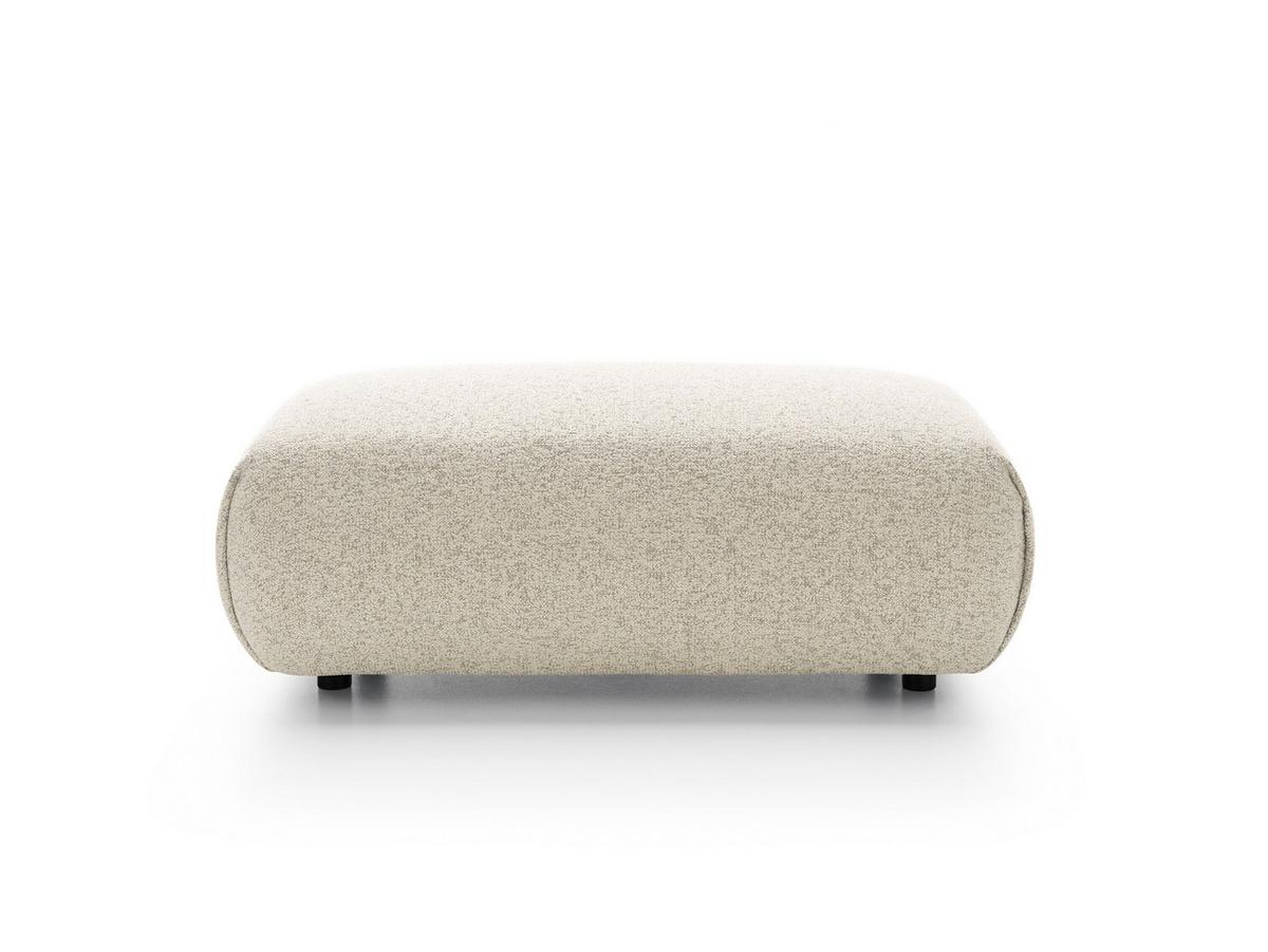 MASSENO Sitzhocker ZEST, Modern Polsterhocker, Fußhocker Creme - Creme, Holzwerkstoff/Kunststoff (70/42/113cm) - MASSENO
