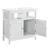 WASCHBECKENUNTERSCHRANK - Weiß, Holzwerkstoff (60/60/30cm) - [en.casa]