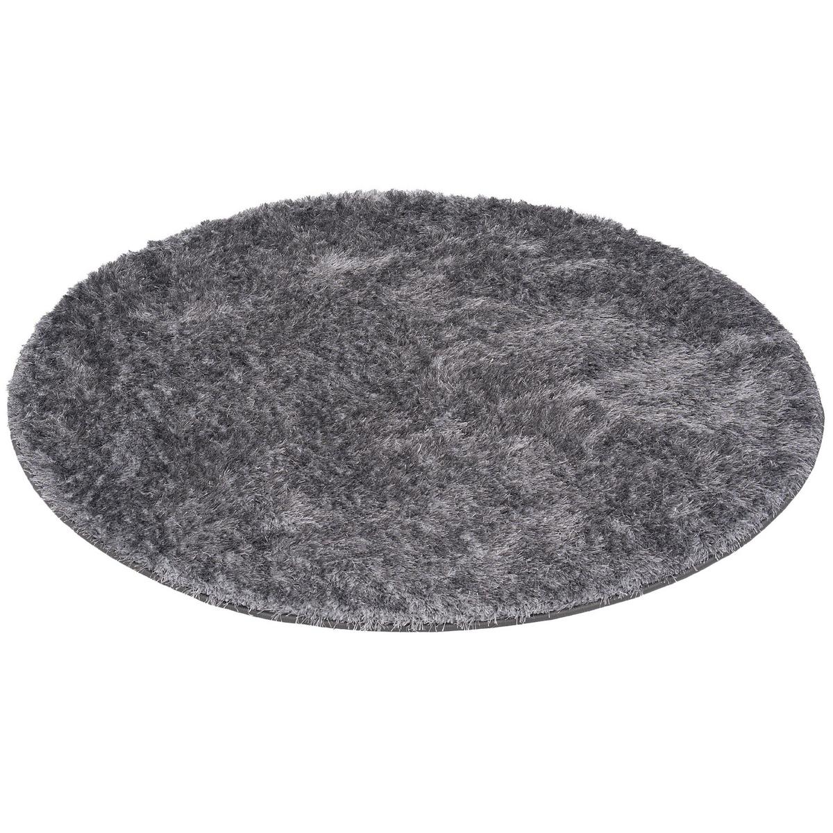 HOCHFLOR SHAGGY TEPPICH FEELING MIX RUND - Silberfarben, Textil (200/200cm) - Snapstyle