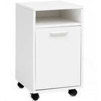 ROLLCONTAINER Schubladen Tür Ablage Mit Rollen, Weiß 33x38x60 cm - Weiß, Kunststoff (33/60/38cm) - KADIMA DESIGN