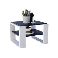 COUCHTISCH Holzwerkstoff rechteckig stabil Schwarz-Weiß 44/54/63cm - Schwarz/Weiß, Holzwerkstoff (54/63/44cm) - CraftPAK