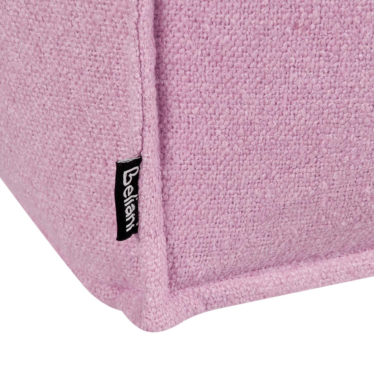 POUF Rosa Sherali - Pink, Naturmaterialien (50/30/50cm) - Beliani