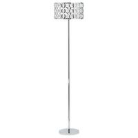 STEHLAMPE Tenna 35/35/160 cm - Silberfarben, Metall (35/35/160cm) - Beliani