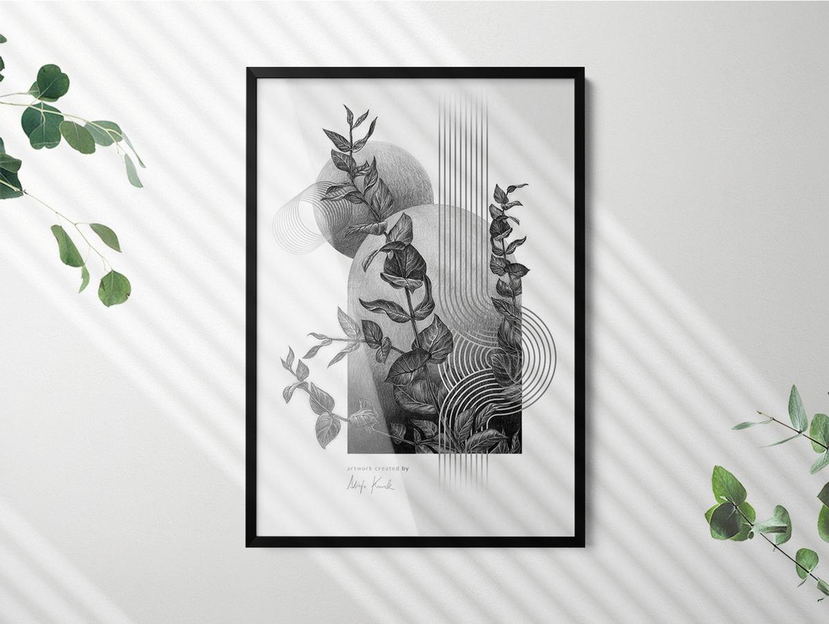 BILDERRAHMEN - Schwarz, Kunststoff (70/100/1.5cm) - Wallfluent