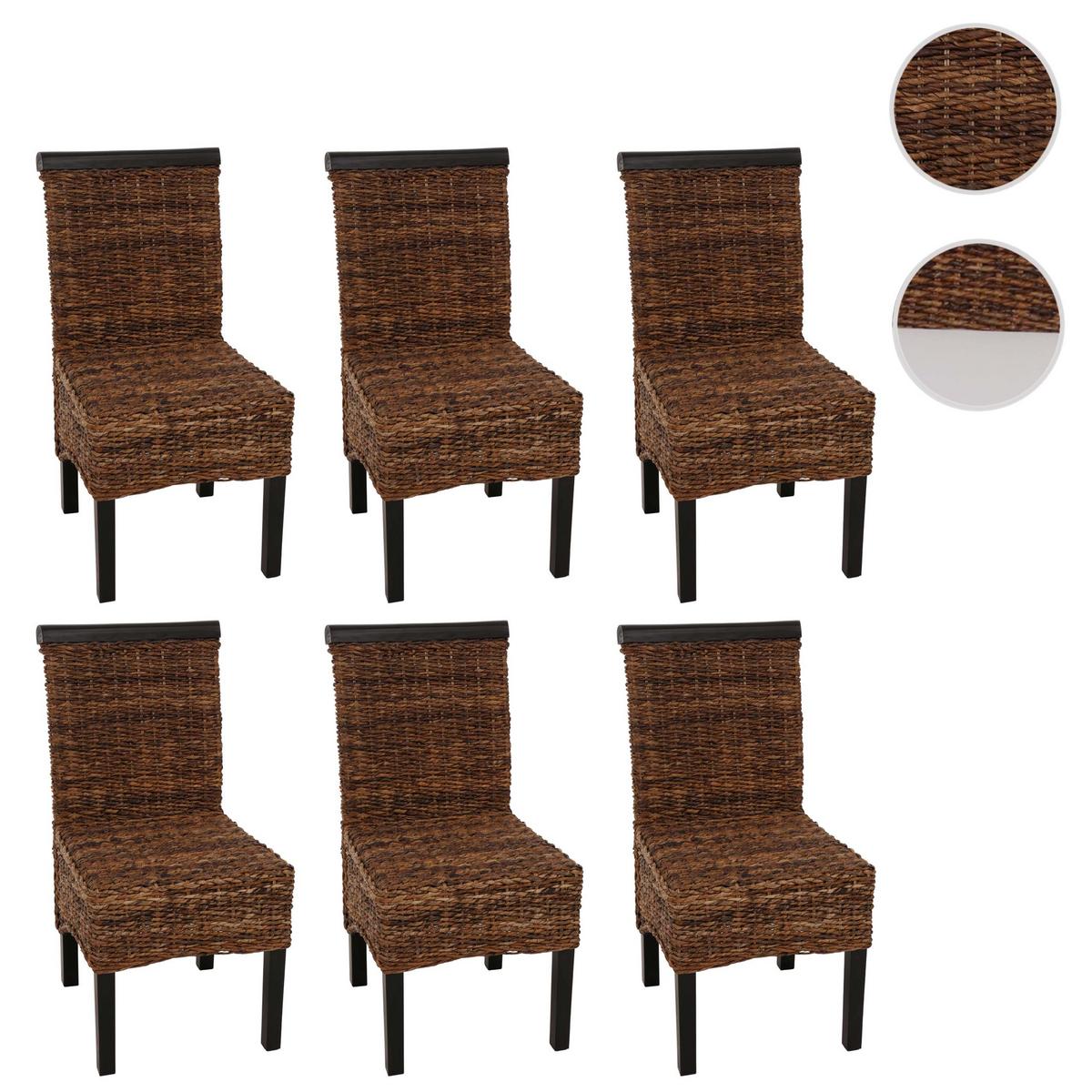 ESSZIMMERSTUHL Braun 6er-Set - Dunkelbraun/Braun, Holz (47/93/43cm) - MCW