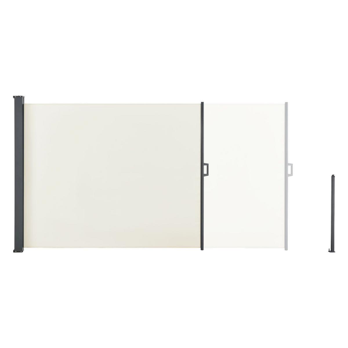 SEITENMARKISE Dubai beige 500x160 cm - Beige, Kunststoff (500/160/500cm) - Juskys