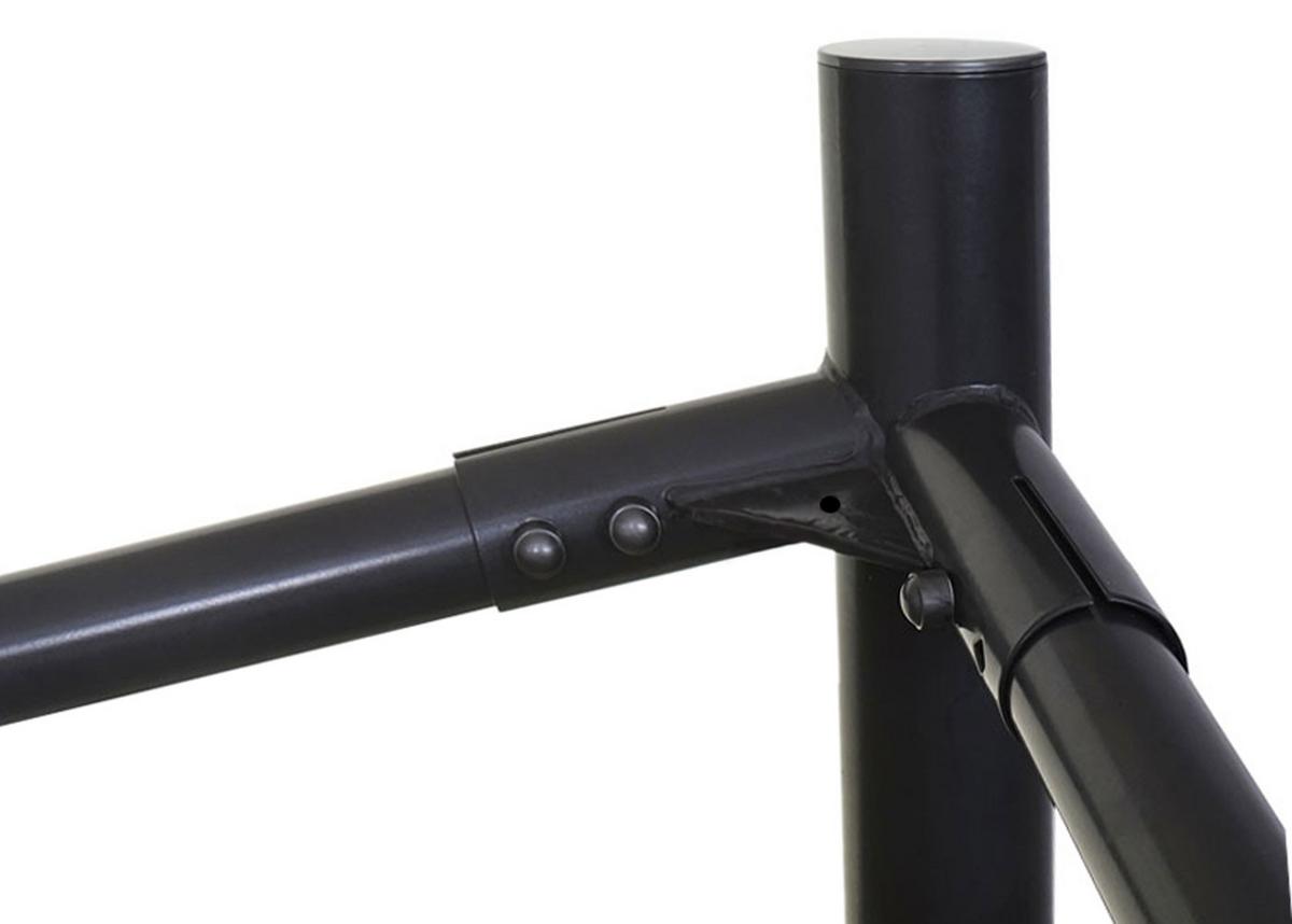PERGOLA GESTELL Schwarz - Schwarz, Metall (411/292/411cm) - MCW