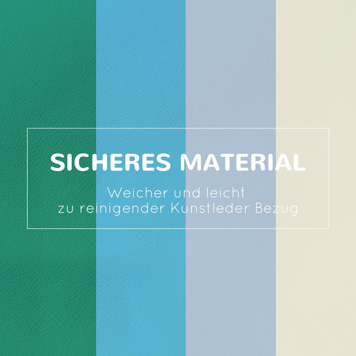 KINDER-SOFTPLAY-SET - Blau, Kunststoff (50/39/150cm) - HOMCOM