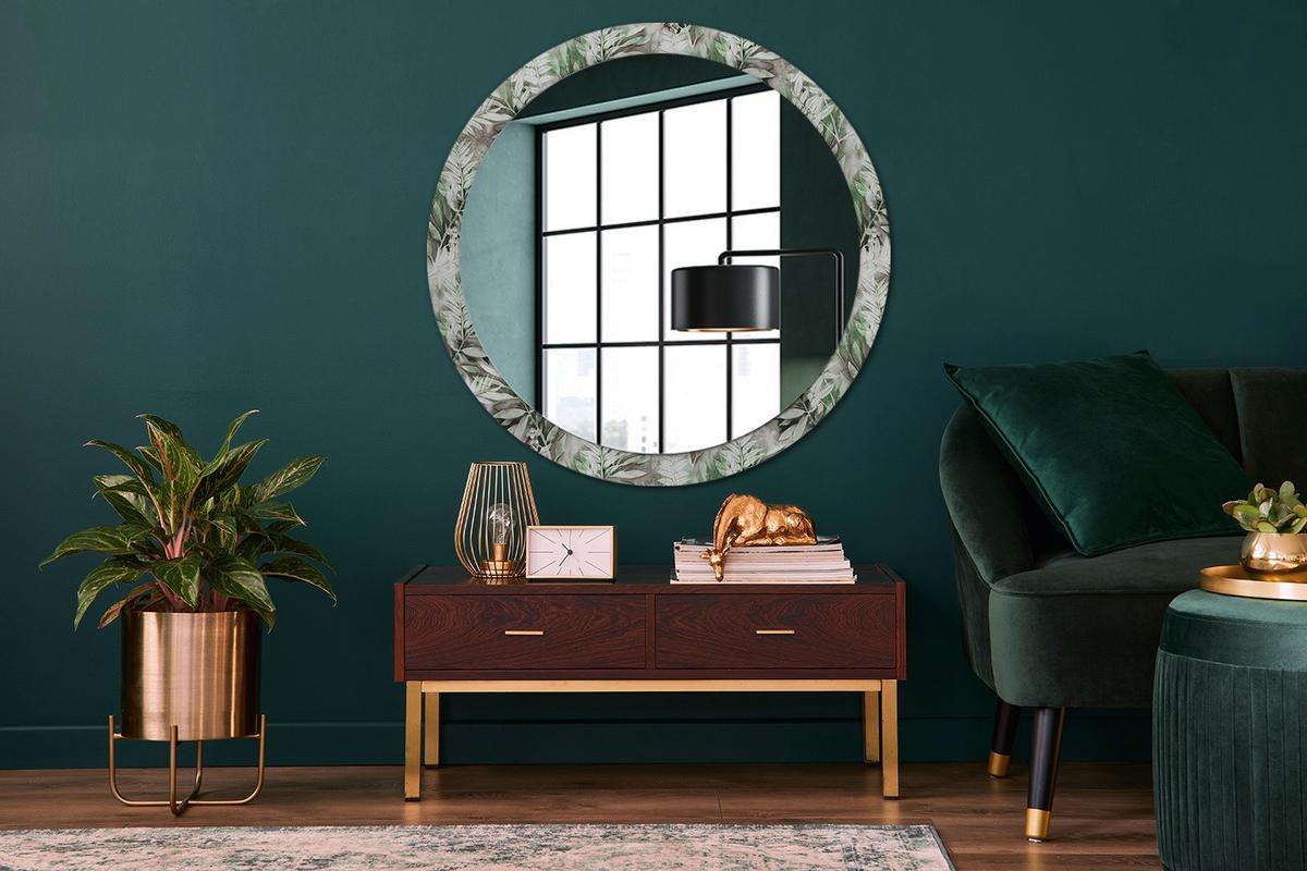 SPIEGEL Rund Ø 100 cm mit Aufdruck - Multicolor, Glas (100/100/0.4cm) - Wallfluent