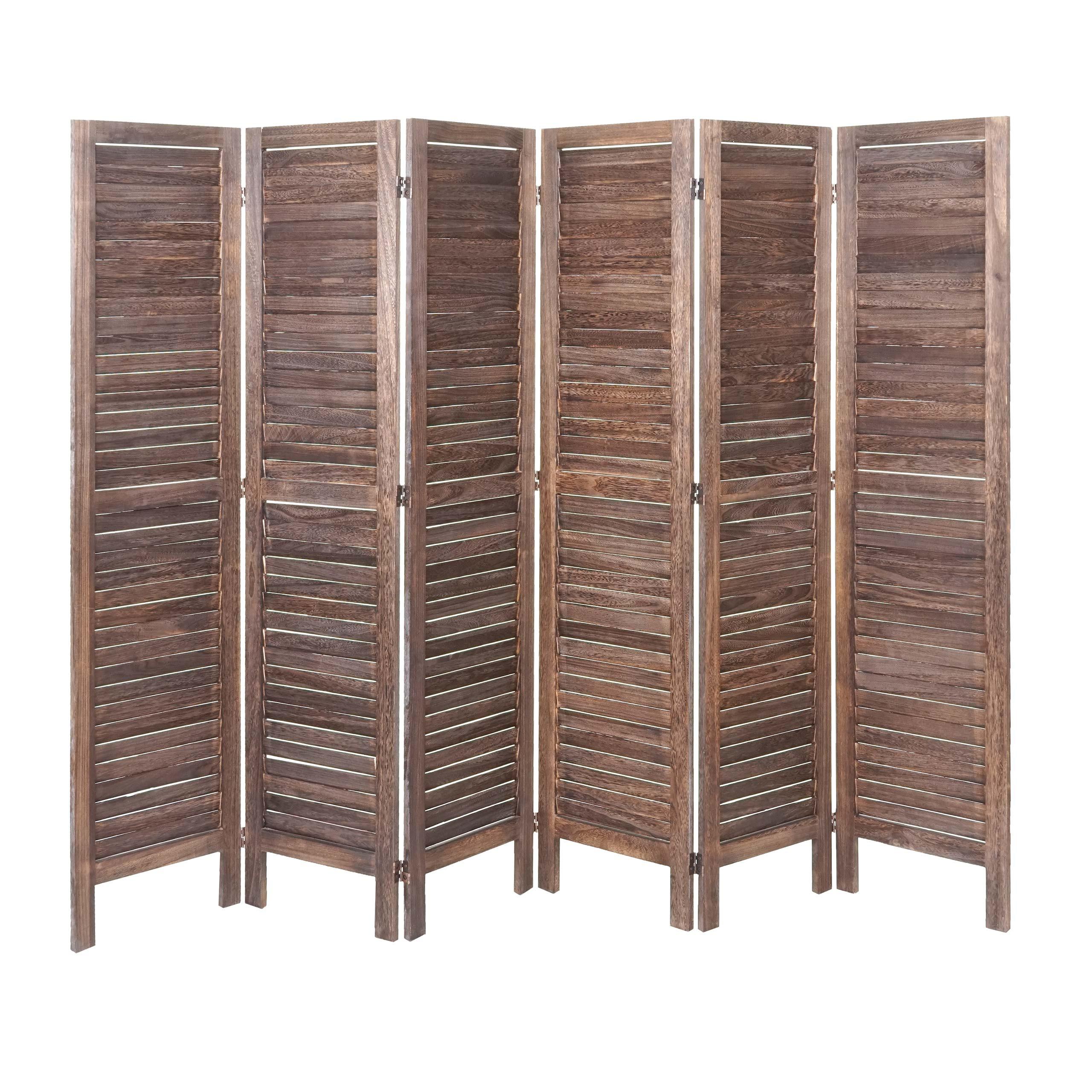PARAVENT Dunkelbraun - Dunkelbraun, Holz (240/170/2cm) - MCW