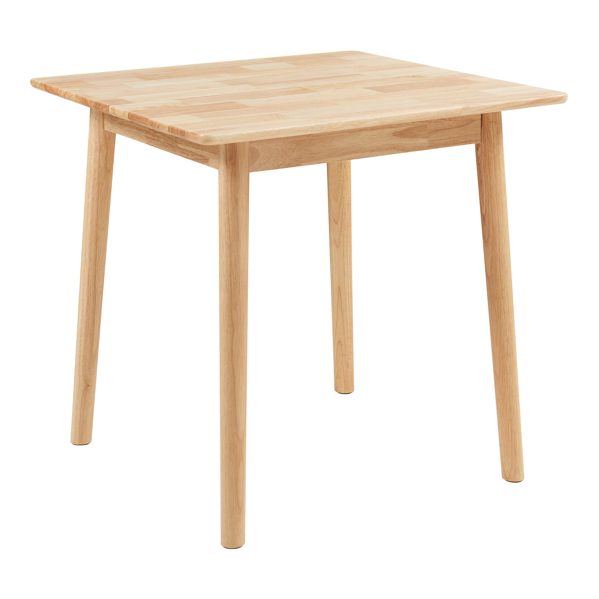 ESSTISCH Klijori - Naturfarben, Holz (75/75/73.5cm) - [en.casa]