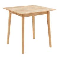 ESSTISCH Klijori - Naturfarben, Holz (75/75/73.5cm) - [en.casa]