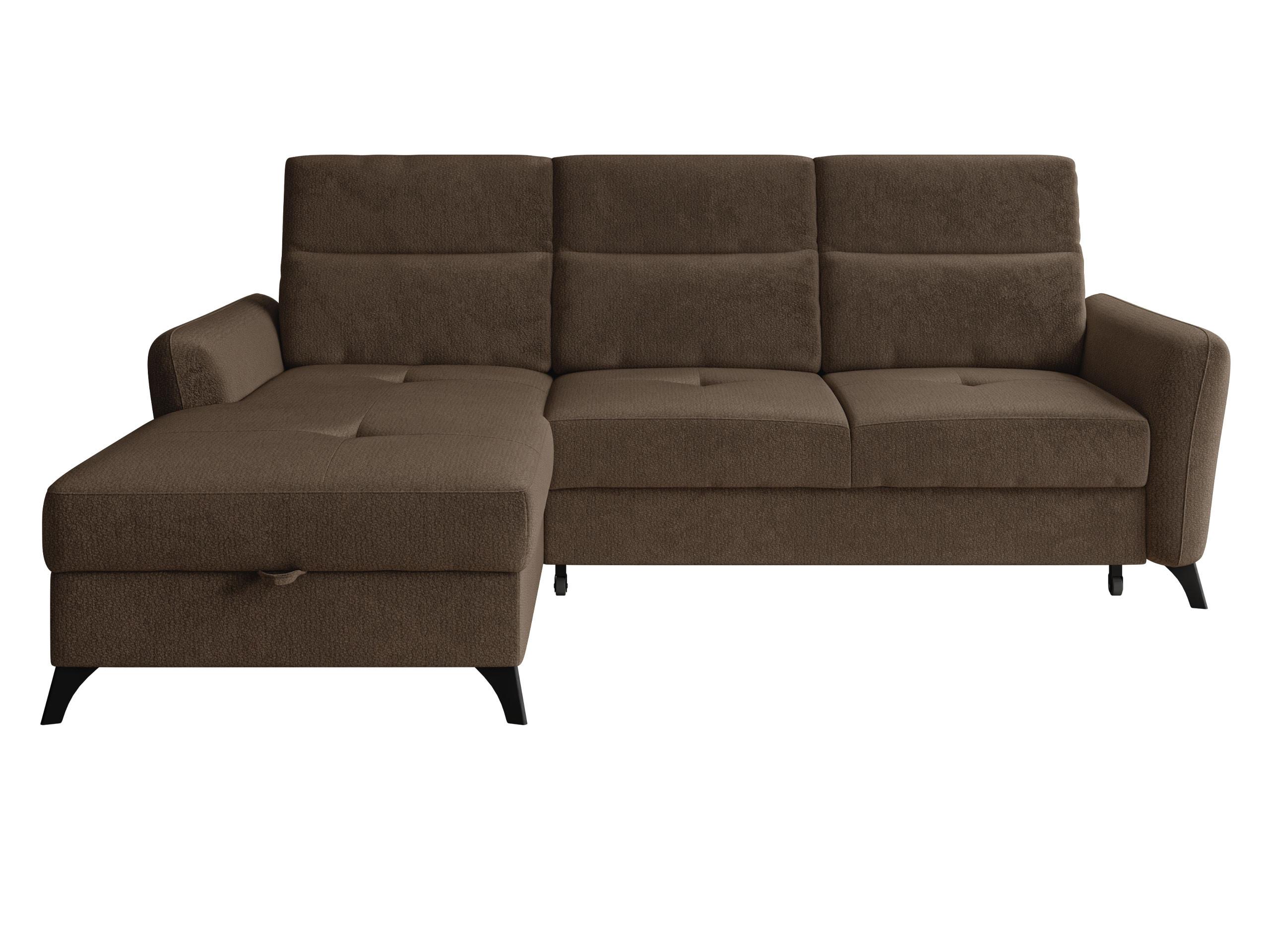 ECKSOFA Talia, Seite: Links LC-2R - Schwarz/Braun, Holz/Kunststoff (238/167cm) - MIRJAN24