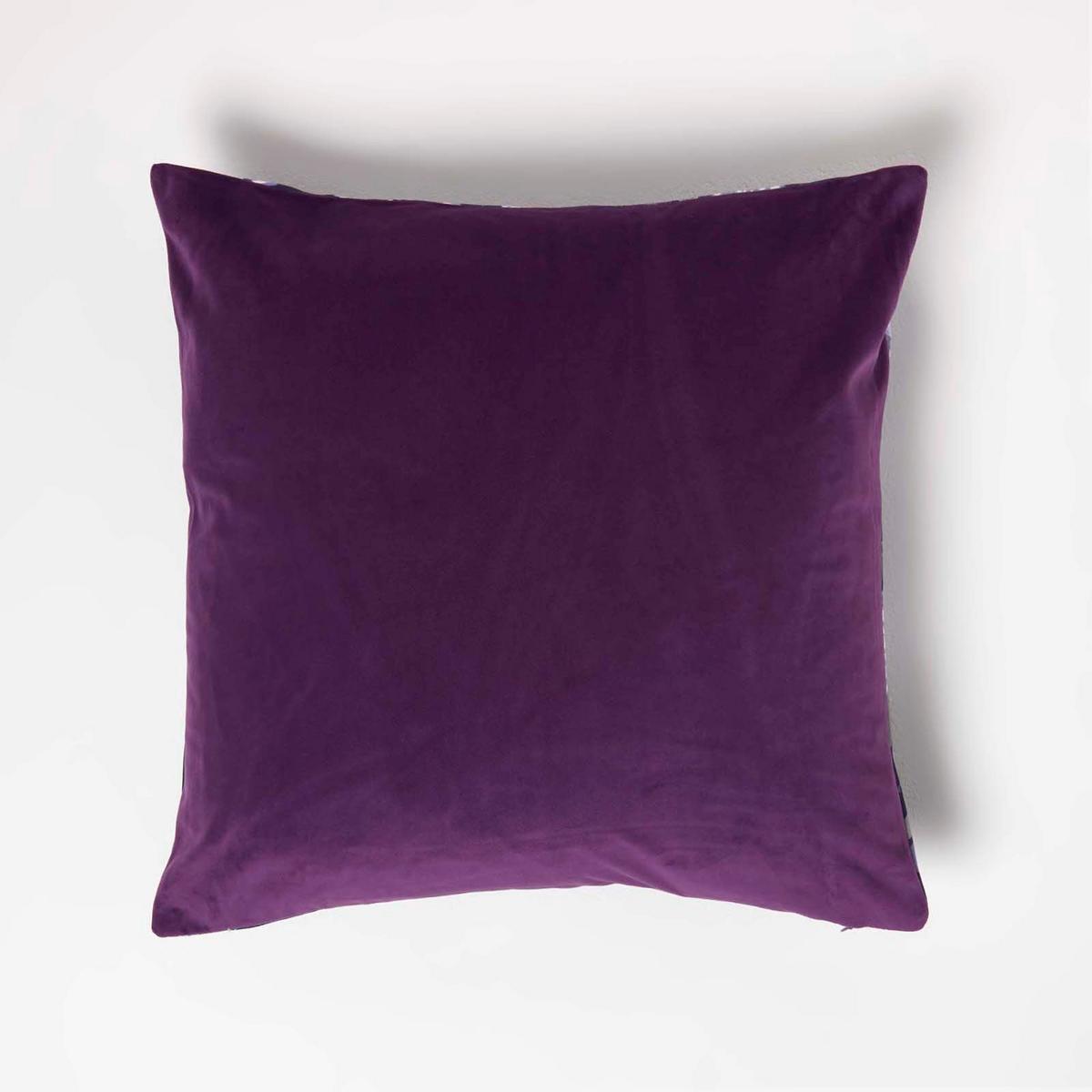 KISSENHÜLLE Samt 46/46 cm – Nächtlicher Garten - Multicolor, Textil (46/46cm) - Homescapes