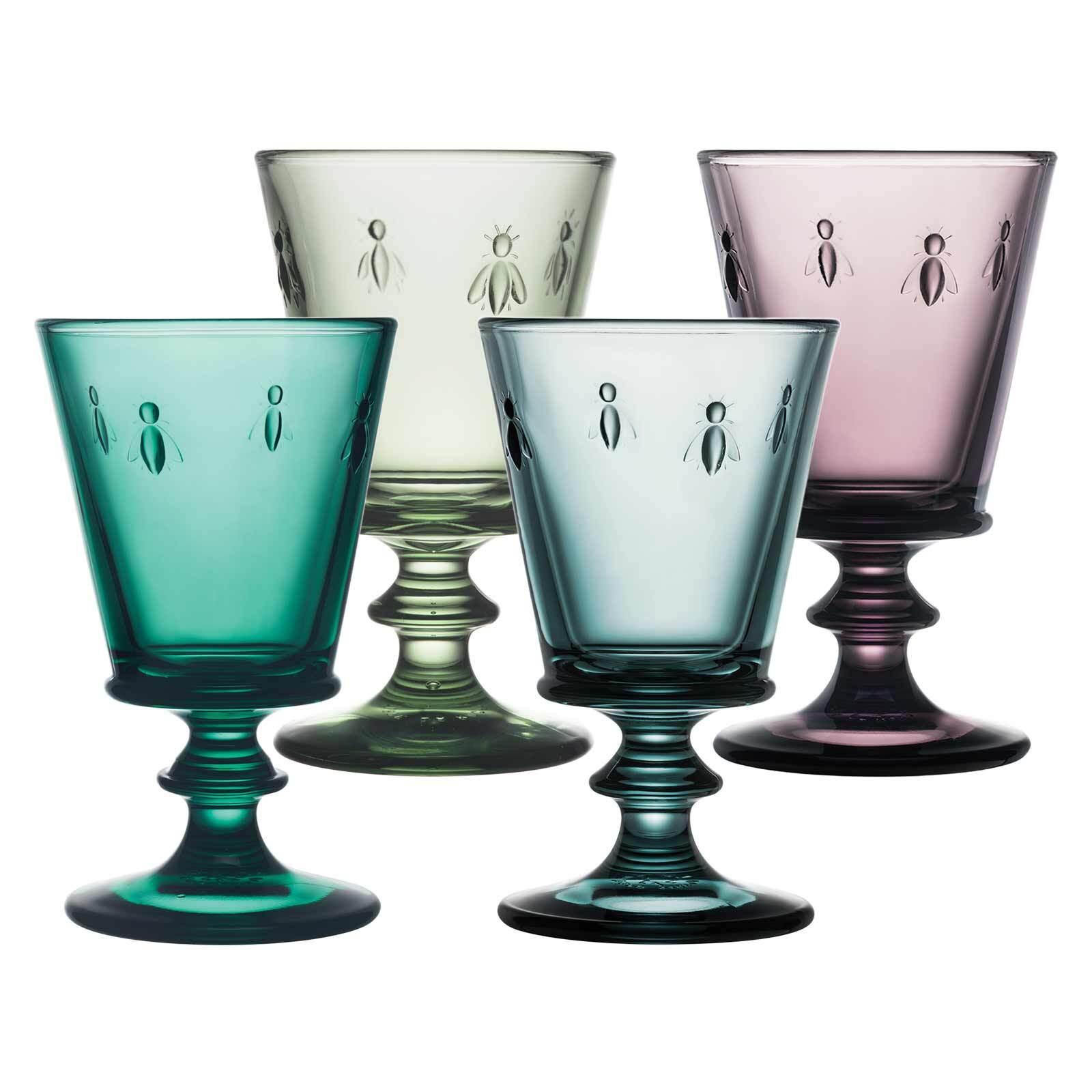 WEINGLÄSER Biene Abeille bunt 240 ml 4er Set - Multicolor, Glas (0.24L) - La Rochère