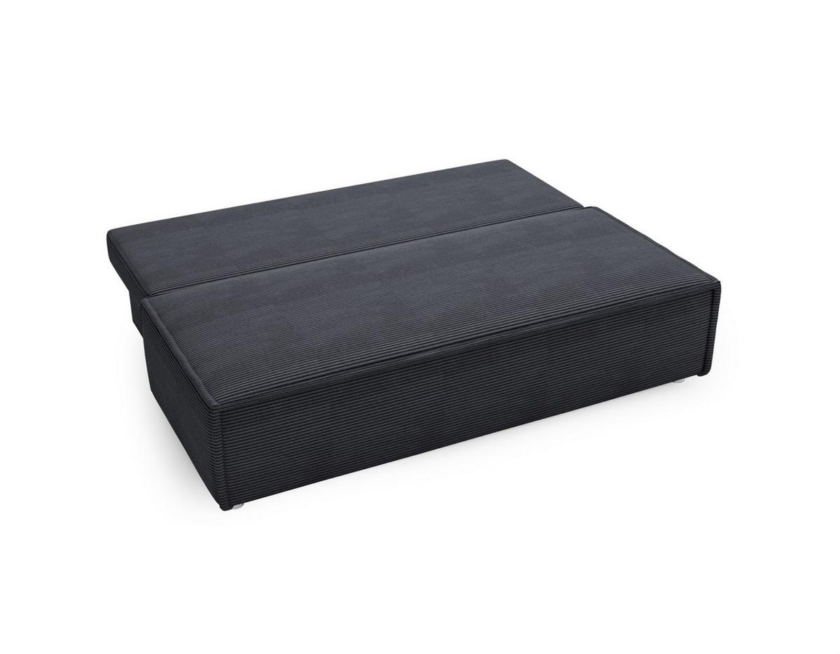 SCHLAFSOFA Amanda In Zoom - Hellgrau, Holzwerkstoff/Textil (200/89/100cm) - Fun Möbel