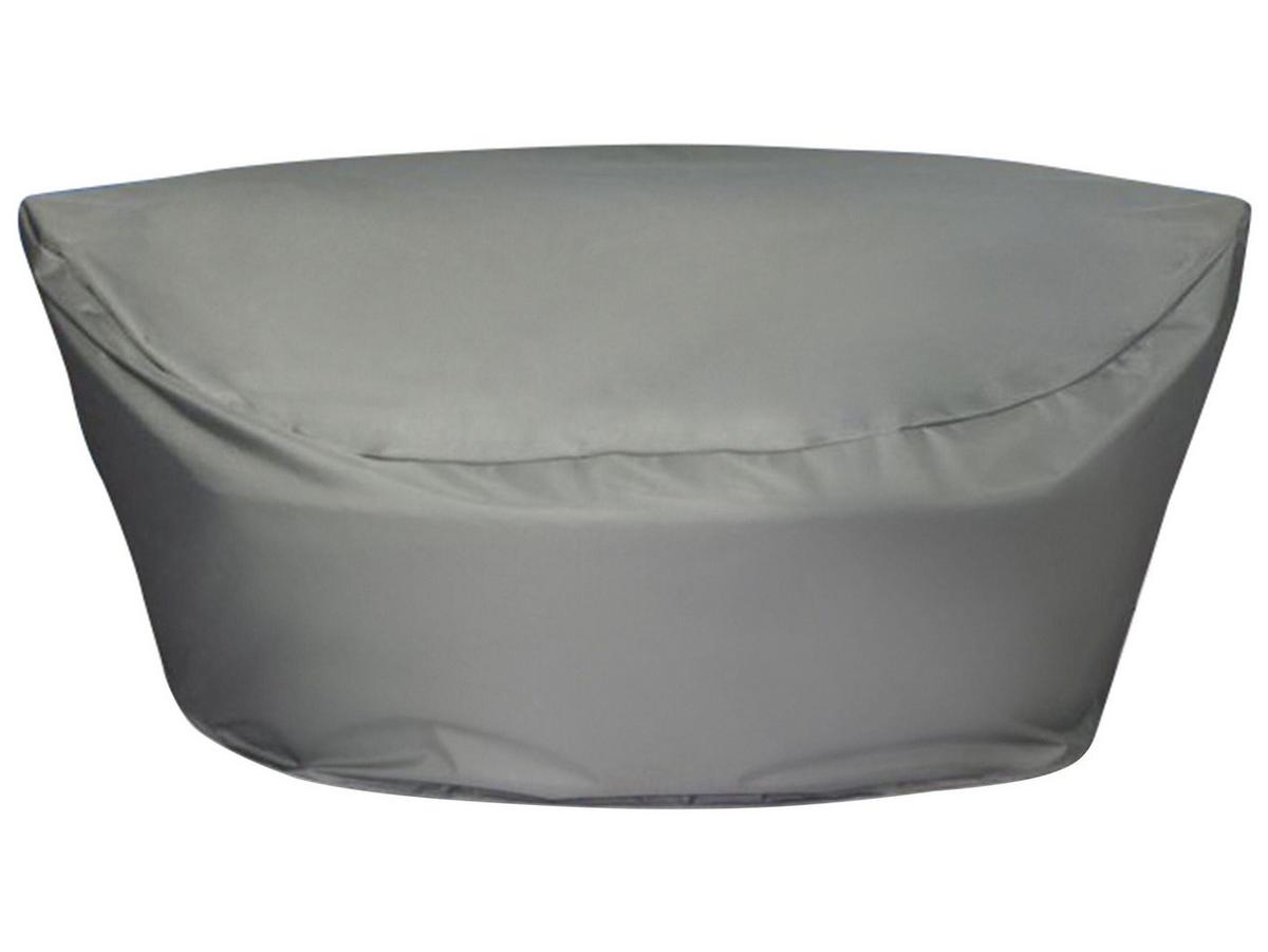 REGENSCHUTZ für Sonneninsel 140/135/80 cm Regenschutz Chuva - Grau, Kunststoff (140/80/135cm) - Beliani