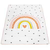 KINDERTEPPICH Waschbar, mit Regenbogen-Motiv, Creme, 155 x 230 cm - Creme, Textil (230/155cm) - KADIMA DESIGN