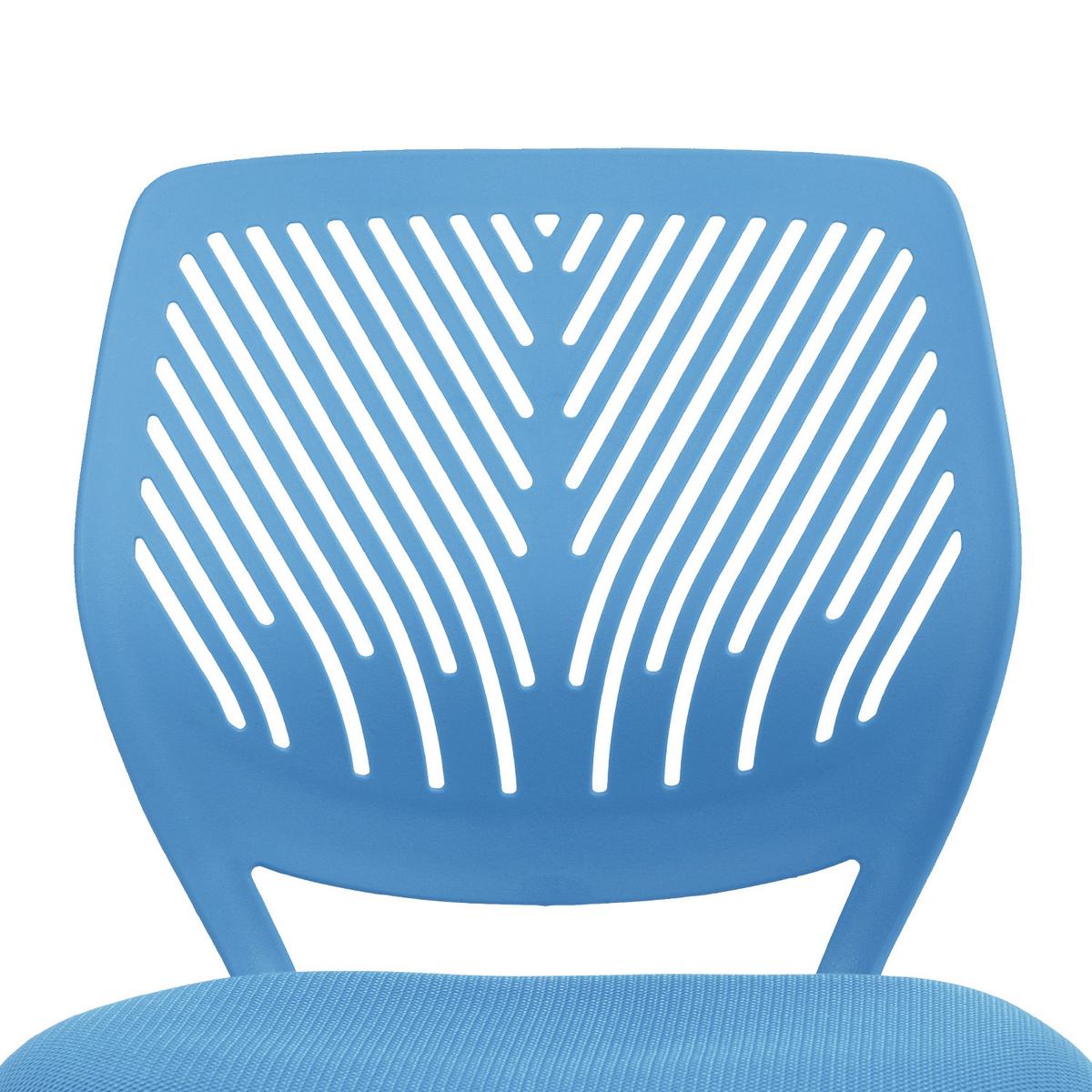 DREHSTUHL Blau - Blau/Weiß, Metall (38/87/39cm) - Urban Meuble