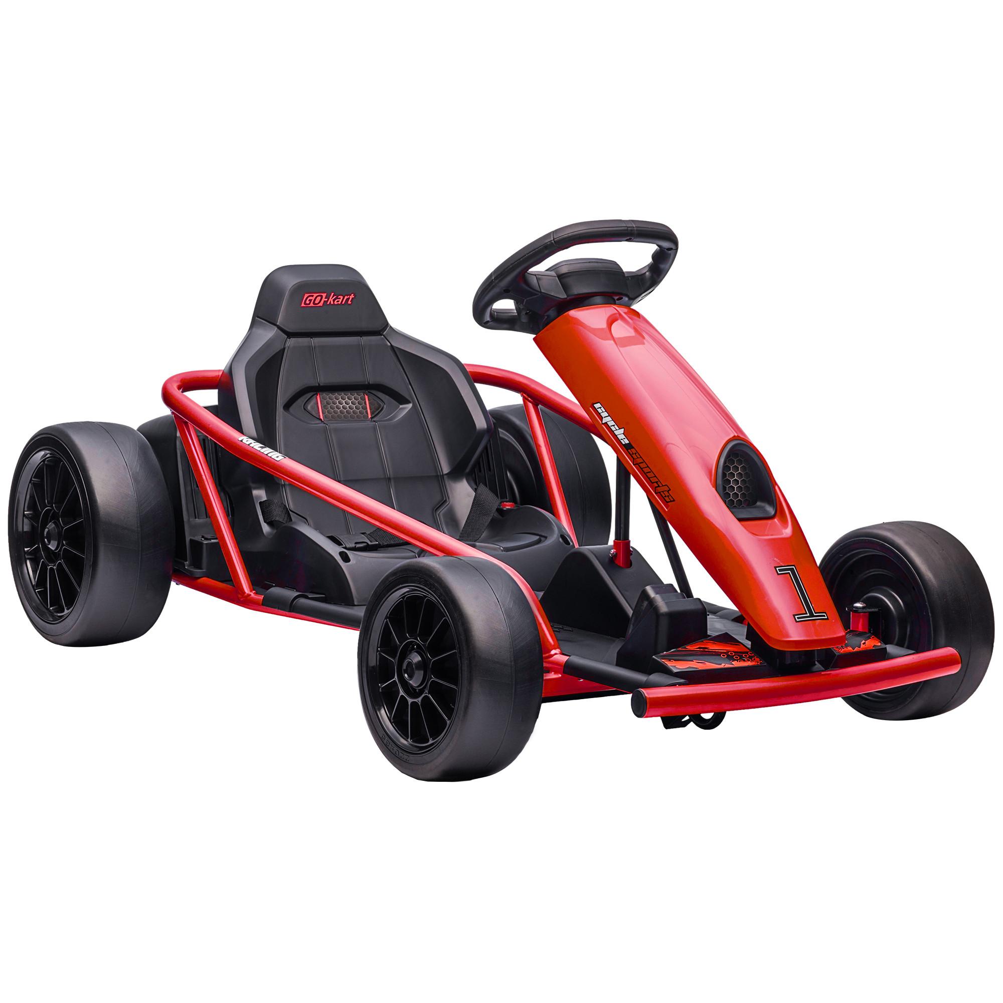 ELEKTRO-GO-KART Kunststoff Metall Rot - Rot, Kunststoff (115/77/54cm) - HOMCOM