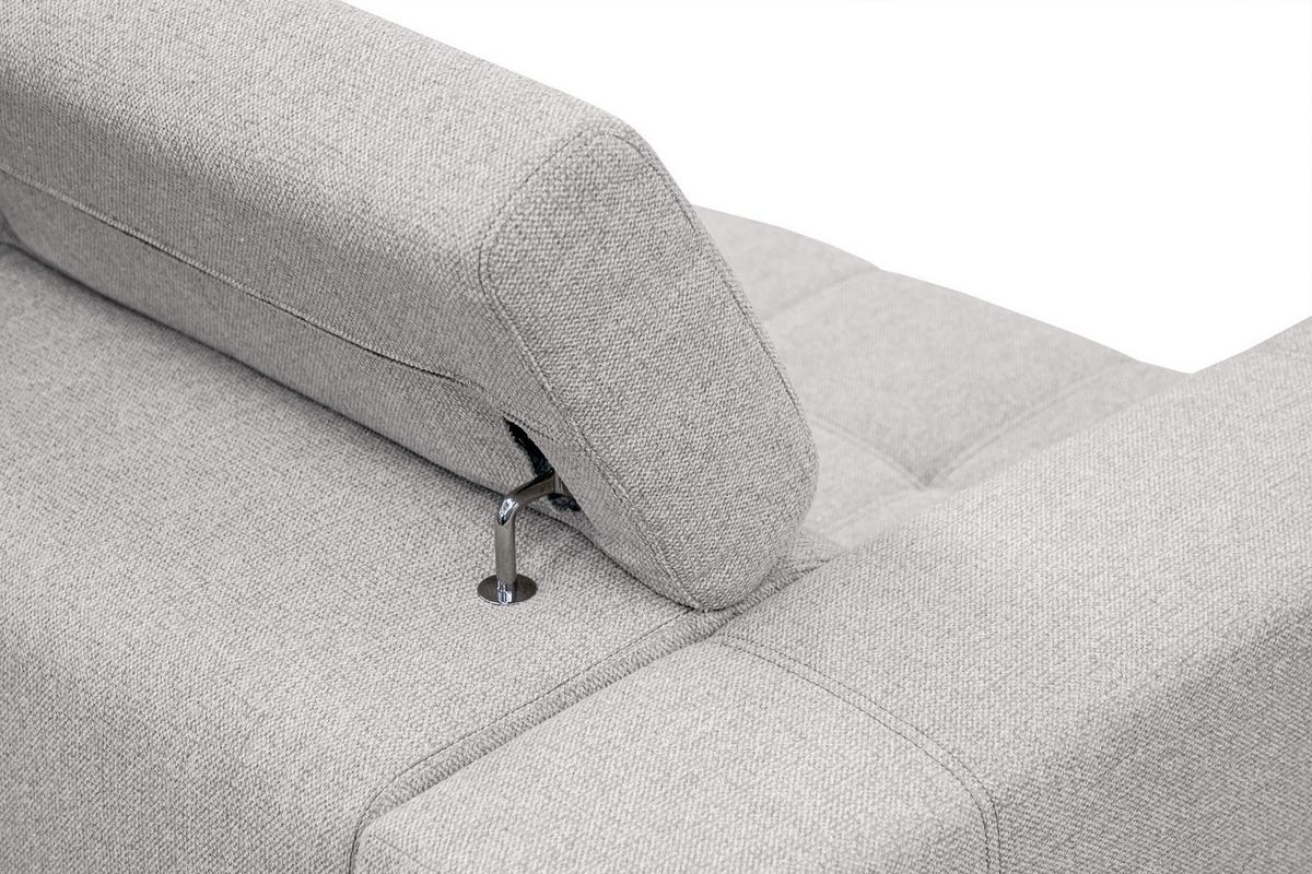 SOFA QUARTZ 3-Sitzer mit Ausziehsitz, creme - Creme, Holzwerkstoff/Textil (202/80/102cm) - Wozimo