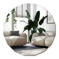 SPIEGEL 80x80 cm asymmetrisch - Transparent, Glas (80/80/0.4cm) - Wallfluent