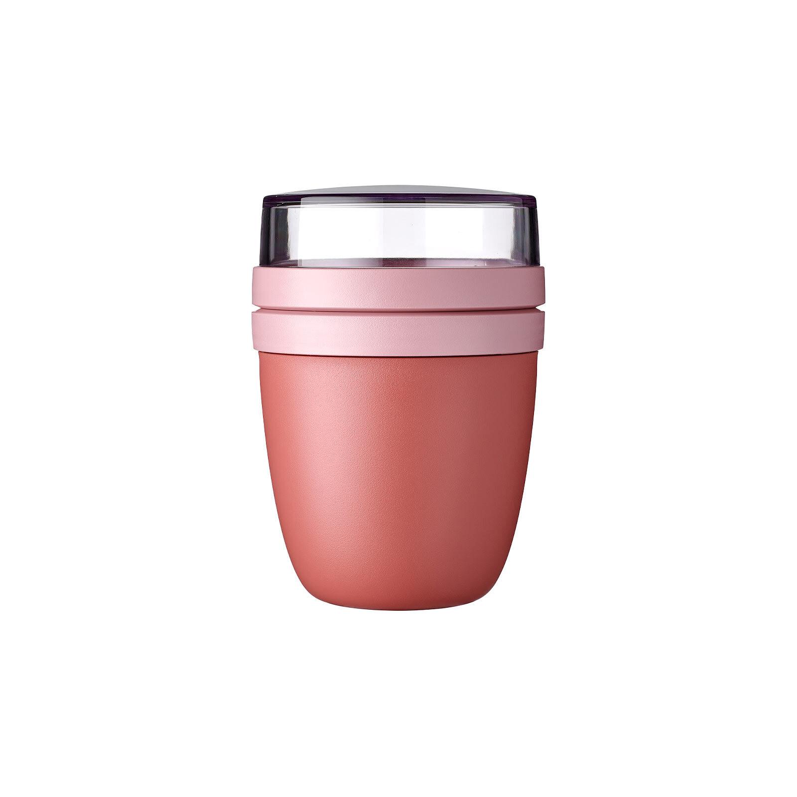 LUNCHPOT Ellipse Vivid Mauve ø 10.7 cm - Rot/Rosa, Kunststoff (10.7/15.1/10.7cm) - Mepal